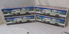 vintage 1995 Hess tractor trailer with helicopter in original packaging