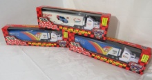 vintage NOS Racing Champions 1/64 scale die cast semi trucks - (2) Bell South Racing, Channel Lock
