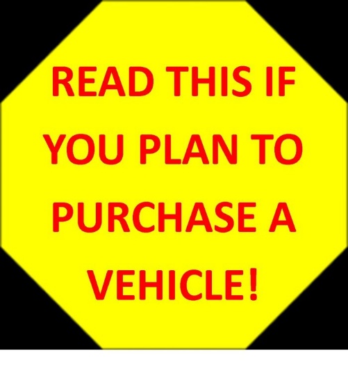 READ FOR CAR PURCHASE INFORMATION