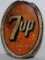 SST 7up oval embossed sign