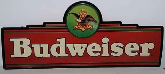 SST Budweiser embossed sign