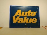 Plastic auto value sign