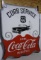 DSP Coca-Cola curbside service sign
