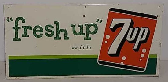 SST 7up embossed sign