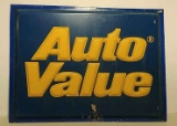 Plastic Auto Value sign
