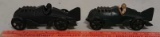 2 Hubley cast iron toy race cars