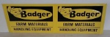 SST Embossed Badger sign