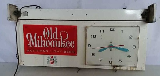 Old Milaukee Clock Advertising Piece