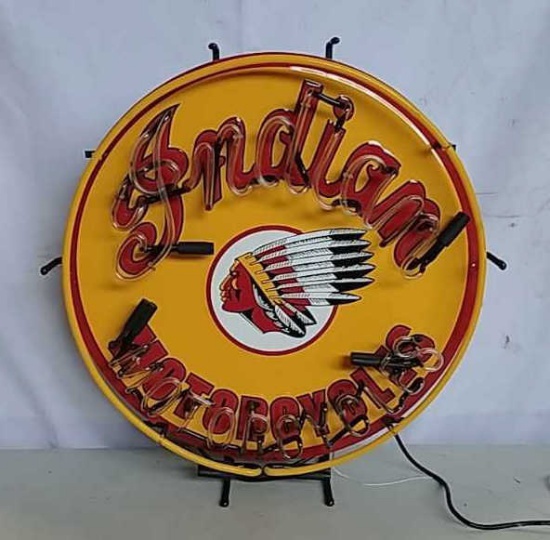 Indian Motorcycle Neon Sign