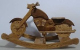 Motorcycle Wooden Rocking Toy