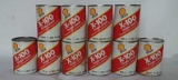 10 Shell X-100 Quart Sae10w Oil Cans