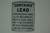 SST  Ethal Gasoline Warning sign