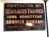 SST Wallaces' Farmers Service sign