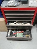 Floor toolbox with contents