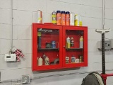 Snap-on cabinet and contents