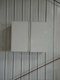 Dedoes metal wall cabinet w/ contents