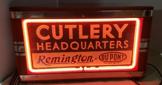 Remington Cutlery Headquarters neon sign