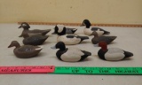 9 Miniature, Kinsman, duck decoys
