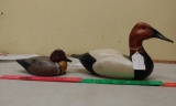 2 decorative duck decoys