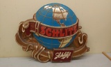 World globe, Schlitz advertising sign