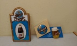 2 Schlitz beer, advertising signs