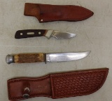 2 Knives w/ Sheathes