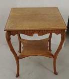 1/4sawn oak parlor lamp table