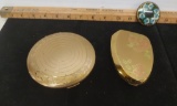 Decorative make-up compacts and pin