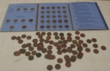 Indian head pennies w/binder