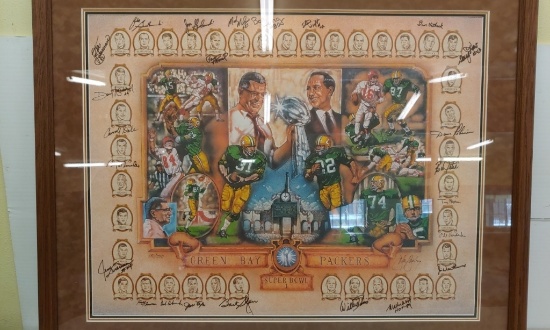 43"×53"GB Packers Super Bowl 1 print