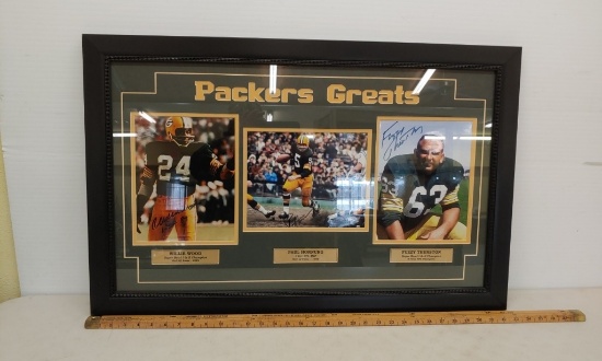 Packers greats framed colladge