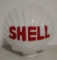 Glass embossed SHELL gas pump globe