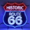 AUTO – XTRA – ROUTE 66 NEON SIGN WITH BACKING
