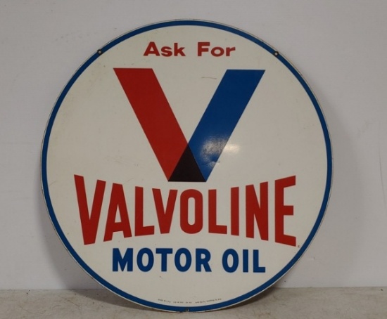 DST Valvoline Motor Oil sign 30" round