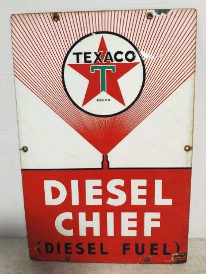 SSP 4 color TEXACO Diesl Chief sign