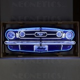 GRILL – MUSTANG GRILL NEON SIGN IN STEEL CAN