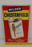 SST Embossed Chesterfield Cigs ad sign