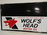 SST.Wolf's Head oil ad sign