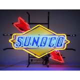 AUTO – XTRA – SUNOCO NEON SIGN WITH BACKING