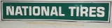 SST.National tire embossed ad sign