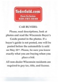 Car Buyers! Please Read