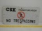 SSAlum.CSX no trespass sign