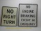 SSA.no Rturn,no braking street signs