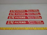SST.NOS.L&M filters,superior taste door signs