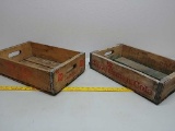Soda crates,wood,7up and Royal Crown