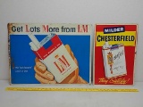 SST.Chesterfieldand L&M embossed ad signs