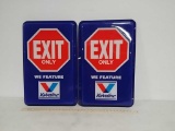 SS.Valvoline Exit mold injected signs