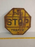 SSE.Thru Traffic Stop sign