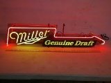 Neon Miller Genuine Draft sign