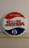 Pepsi-Cola bottle cap sign,SS